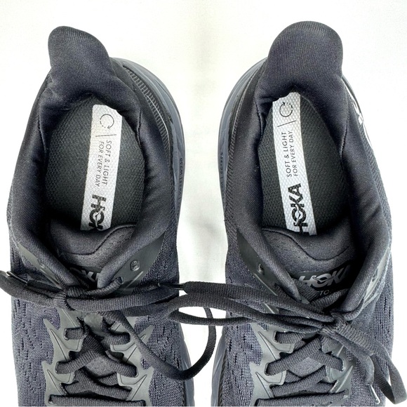 Hoka One One Clifton 8 All Black Size 8 D Mens - Picture 6 of 13